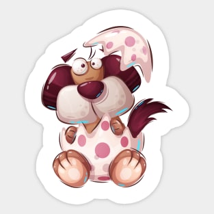 Dog Eggshell Sticker